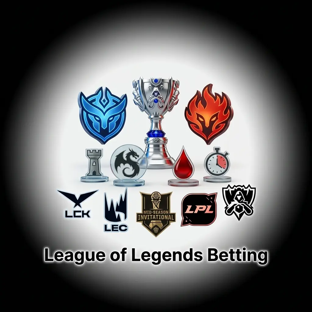 League of Legends esports betting on Bet365 covering LoL World Championship, LCK, LEC, MSI and LPL markets