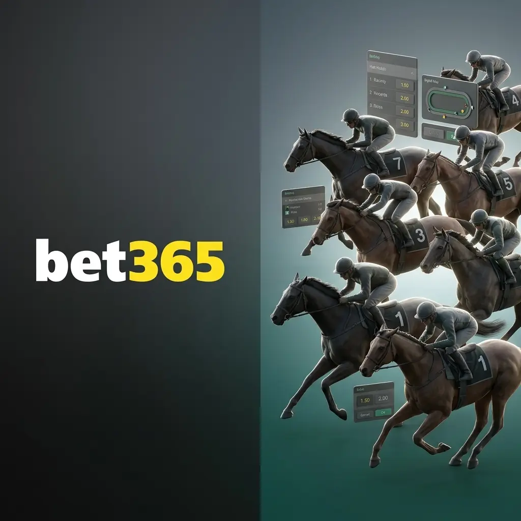 Bet365 horse racing betting markets including Win, Each-Way, Forecast, Tricast, and Place options for race outcomes