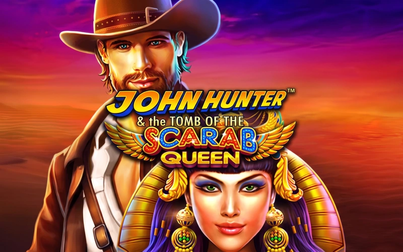 Play John Hunter Scarab Queen slot game on Bet365 platform.